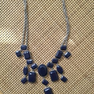 Elegant Blue and Silver Talbots Necklace